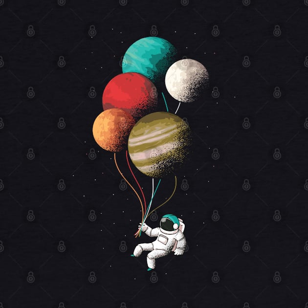 Astronaut Planet Balloons by madeinchorley